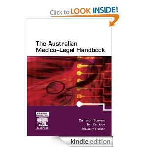  Australian Medico Legal Handbook with PDA Software: Cameron Stewart 