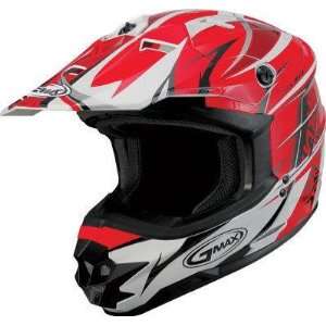   Visor for GM76X Helmet , Color White/Black, Style Street Life 076018