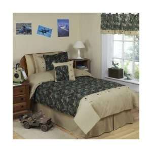   Green Camo 4 Piece Twin Comforter Set   Boys Bedding: Home & Kitchen