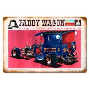 Paddy Wagon Vintaged Metal Sign