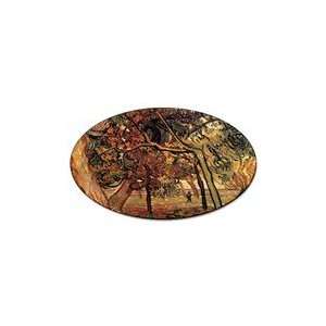  Study of Pine Trees By Vincent Van Gogh Oval Sticker 
