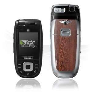   Skins for Samsung E860   Nussbaum dunkel Design Folie: Electronics