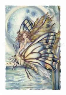 Chrysalis Fairy and Butterfly 5X7 Art Card Jody Bergsma  