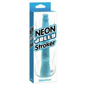   Products Neon Jelly Strokers Blue Pipedreams