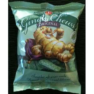   Chews, Sweet Hot Soft Ginger Candy, Natural, Stimulating and Delicious