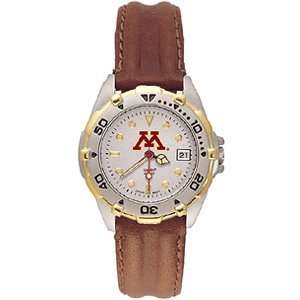  Minnesota Gophers Ladies All Star Leather Watch/Stainless 