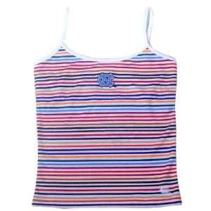   Tar Heels (UNC) Striped Spaghetti Strap Tank Top: Sports & Outdoors