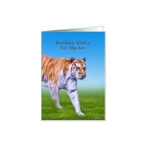  Birthday, Son, Tiger Walking Card Toys & Games