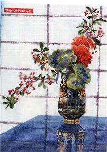   Claytons Floral Collection   4 Floral Still Life Cross Stitch Designs