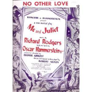   Sheet Music No Other Love Rodgers and Hammerstein 210: Everything Else
