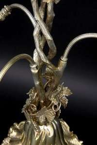 SILVER PLATE AND CUT GLASS EPERGNE  
