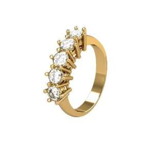  18Carati Yellow gold Italian eternity ring 1 ct.   VR0010G 