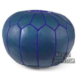  Moroccan Pouf, Pouffe, Ottoman, Poof, Color : Teal 