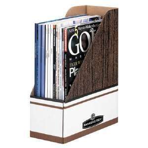  Open Back Corrugated Cardboard Magazine File, 4 x 9 x 9 1 