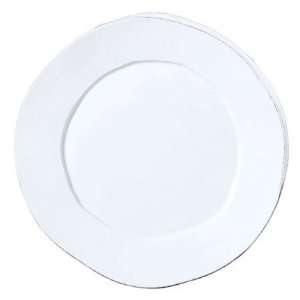  Vietri Lastra White Round Platter 14 in: Home & Kitchen
