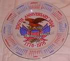 1976 anniversary plate  