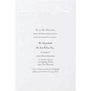    Tapestry Hearts Pearl Foil Wedding Invitations