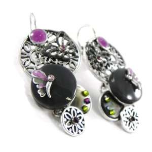  french touch loops Carmen green purple. Jewelry