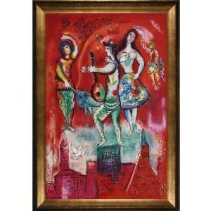  Chagall Carmen 24 Inch by 36 Inch Framed Oil on Canvas