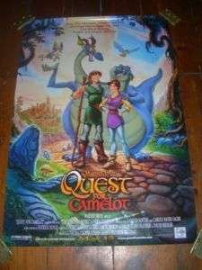 QUEST FOR CAMELOT MOVIE POSTER   27 X 40  