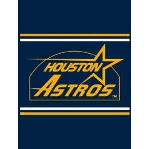 MLB Houston Astros Classic Design Afghan / Blanket:  Sports 