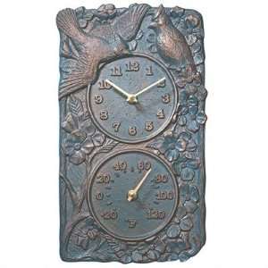   01950 Cardinal Clock Themometer Finish French Bronze 
