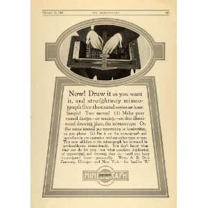   Stencil Copy Machine WWI   Original Print Ad
