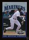 2001 Pocket Schedule SEATTLE MARINERS All Star SAFECO FIELD Mike 
