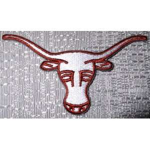  NCAA Texas LONGHORNS White Logo Embroidered PATCH 