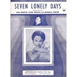  Sheet Music Seven Lonely Days Georgia Gibbs 197 