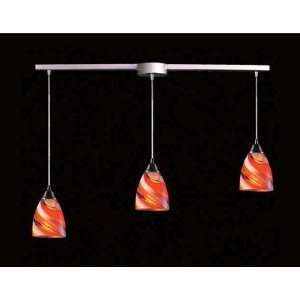   Linear Pendant in Satin Nickel Glass Type Candy 