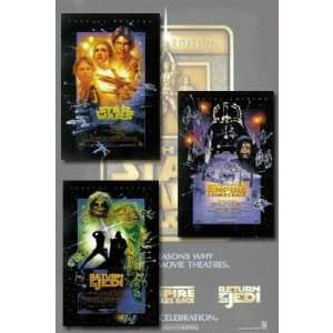  Star Wars Episode IV, V, & VI Movie Poster, 3 Poster Set 