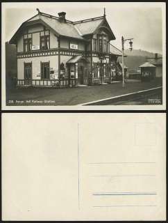 Norway   Norge   HELL RAILWAY STATION Old R.P. Postcard  