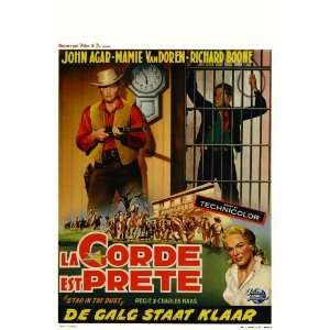  Star in the Dust (1956) 27 x 40 Movie Poster Belgian Style 