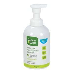  CleanWell All Natural Foaming Hand Sanitizer   8oz Health 