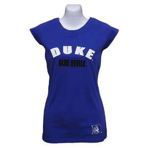  Duke Blue Devils Womens Venus Cap Sleeve Tee Sports 