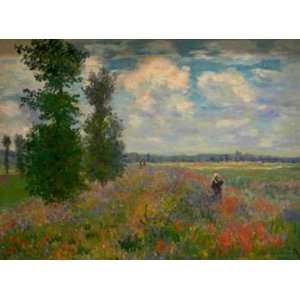   Claude Monet Canvas Art Repro Poppy field Argenteuil: Home & Kitchen