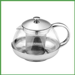  Glass Teapot with Stainless Steel Filter 