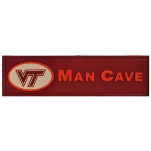   : Virginia Tech VT Hokies Man Cave Wooden Bar Sign: Sports & Outdoors