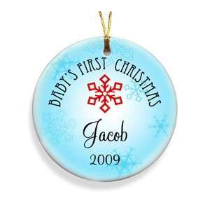  Personalized Baby Boys First Christmas Ornament: Home 