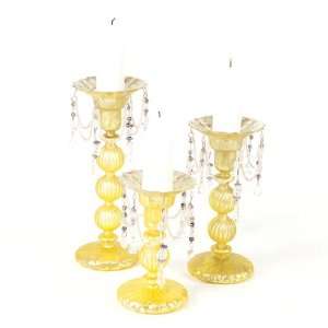   Antique Style Easter Glass Pillar Candle Holders 10