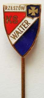 Poland sport football soccer KS Walter Rzeszow pin 1960  