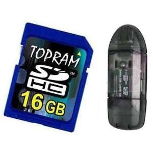  TOPRAM 16GB 16G SD SDHC Secure Digital Card with R1 Card 
