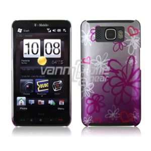  SQUIGGLY FLOWER DESIGN 1 PC CASE COVER for HTC HD2 PHONE 