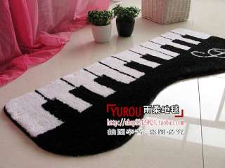 Piano keys Music Notes striped Doormat Mat Pad Small Carpet tile 