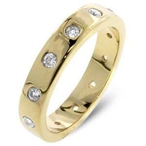  Sprinkled Eternity Band in Gold 4mm Jewelry