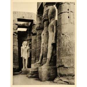  1935 Statue Ramses II Luxor Temple Ramesses Hurlimann 