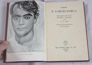 FEDERICO GARCIA LORCA Poems ~ translated STEPHEN SPENDER 1942  