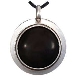  Urn Jewelry Silver Spot of Color  Black Jewelry