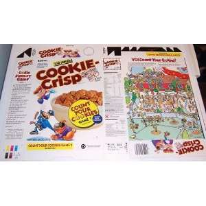   Cookie Crisp Cereal Box unused factory FLAT cf4: Office Products